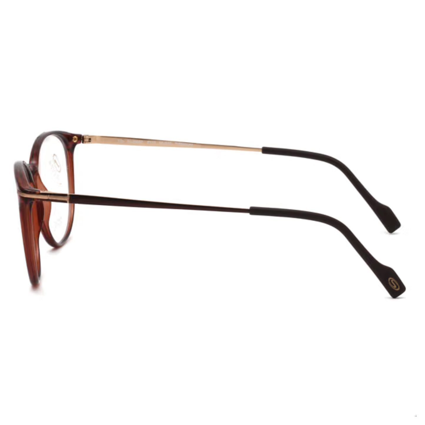 Stepper SI20050 unisex round titanium optical frame with lightweight construction and refined contemporary styling.