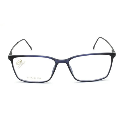Stepper SI20051 unisex rectangle titanium optical frame featuring a lightweight design and refined contemporary styling.