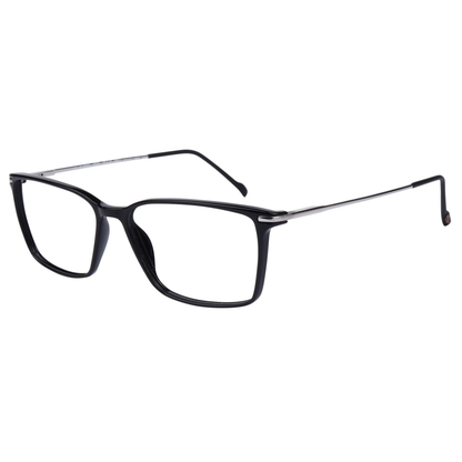 Stepper SI20051 unisex rectangle titanium optical frame featuring a lightweight design and refined contemporary styling.