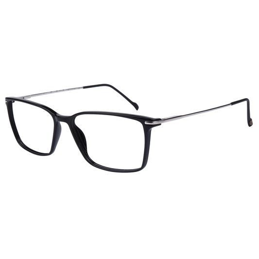 Stepper SI20051 unisex rectangle titanium optical frame featuring a lightweight design and refined contemporary styling.