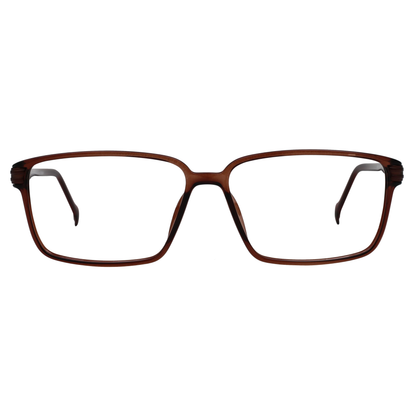 Stepper SI20100 unisex rectangle full-rim optical frame crafted from lightweight titanium.