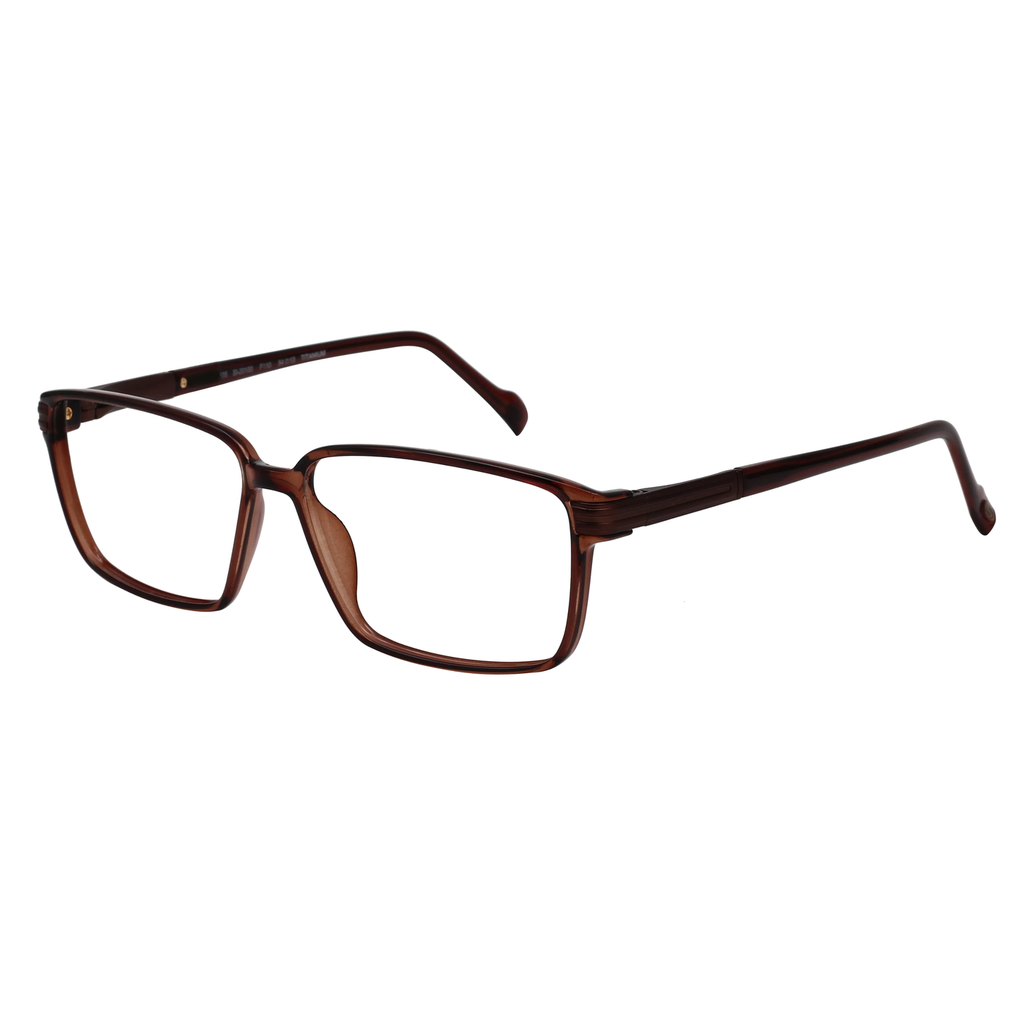 Stepper SI20100 unisex rectangle full-rim optical frame crafted from lightweight titanium.