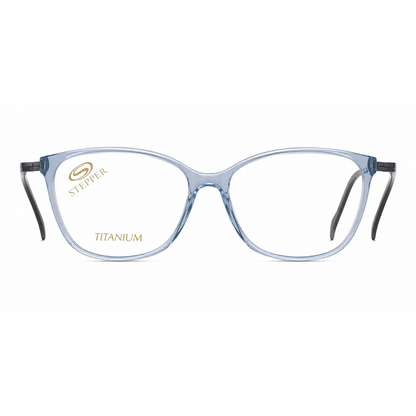 Stepper SI30194 women's butterfly full-rim optical frame crafted from lightweight titanium.