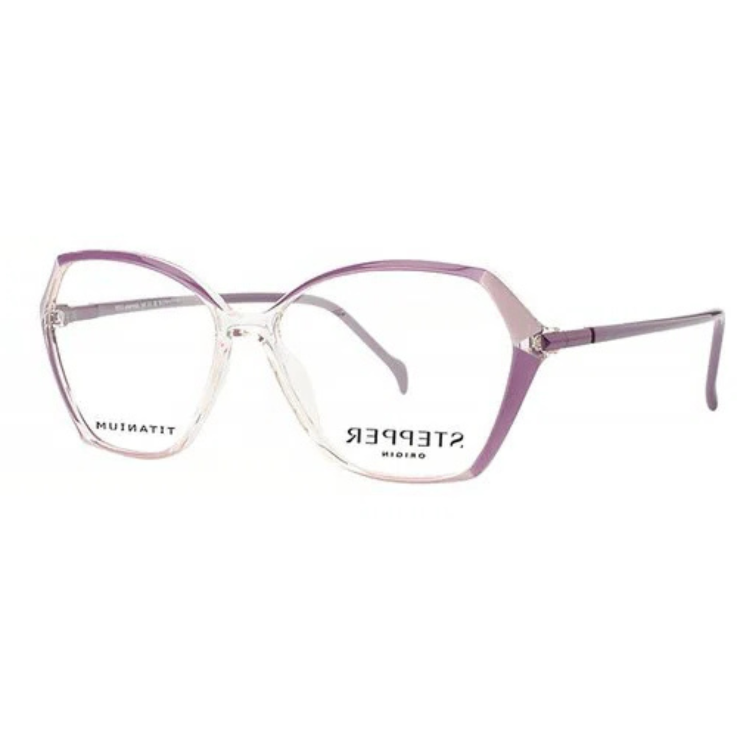 Stepper SI30228 women's butterfly titanium optical frame with lightweight full-rim design and elegant styling.