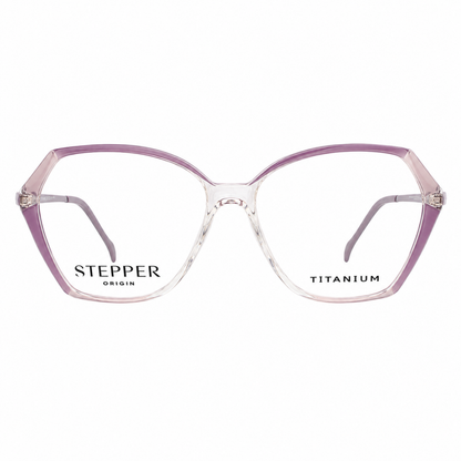 Stepper SI30228 women's butterfly titanium optical frame with lightweight full-rim design and elegant styling.