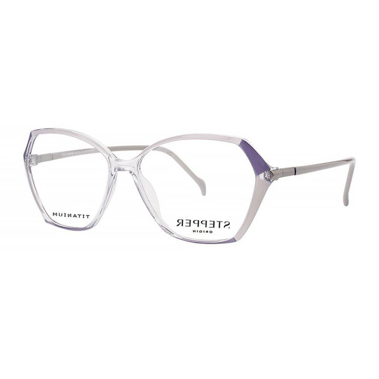 Stepper SI30228 women's butterfly titanium optical frame with lightweight full-rim design and elegant styling.