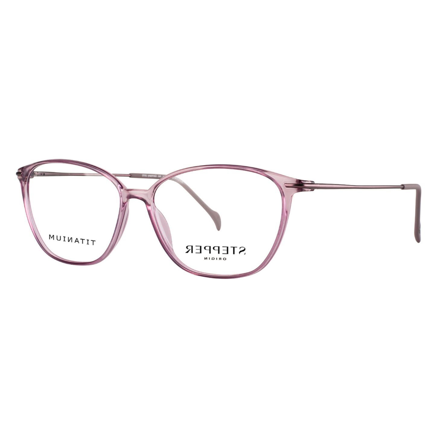 Stepper SI30234 women's cat-eye full-rim optical frame crafted from lightweight titanium.