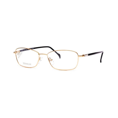 Stepper SI60068 unisex rectangle optical frame featuring lightweight titanium construction and refined modern styling.
