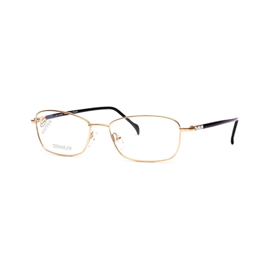 Stepper SI60068 unisex rectangle optical frame featuring lightweight titanium construction and refined modern styling.