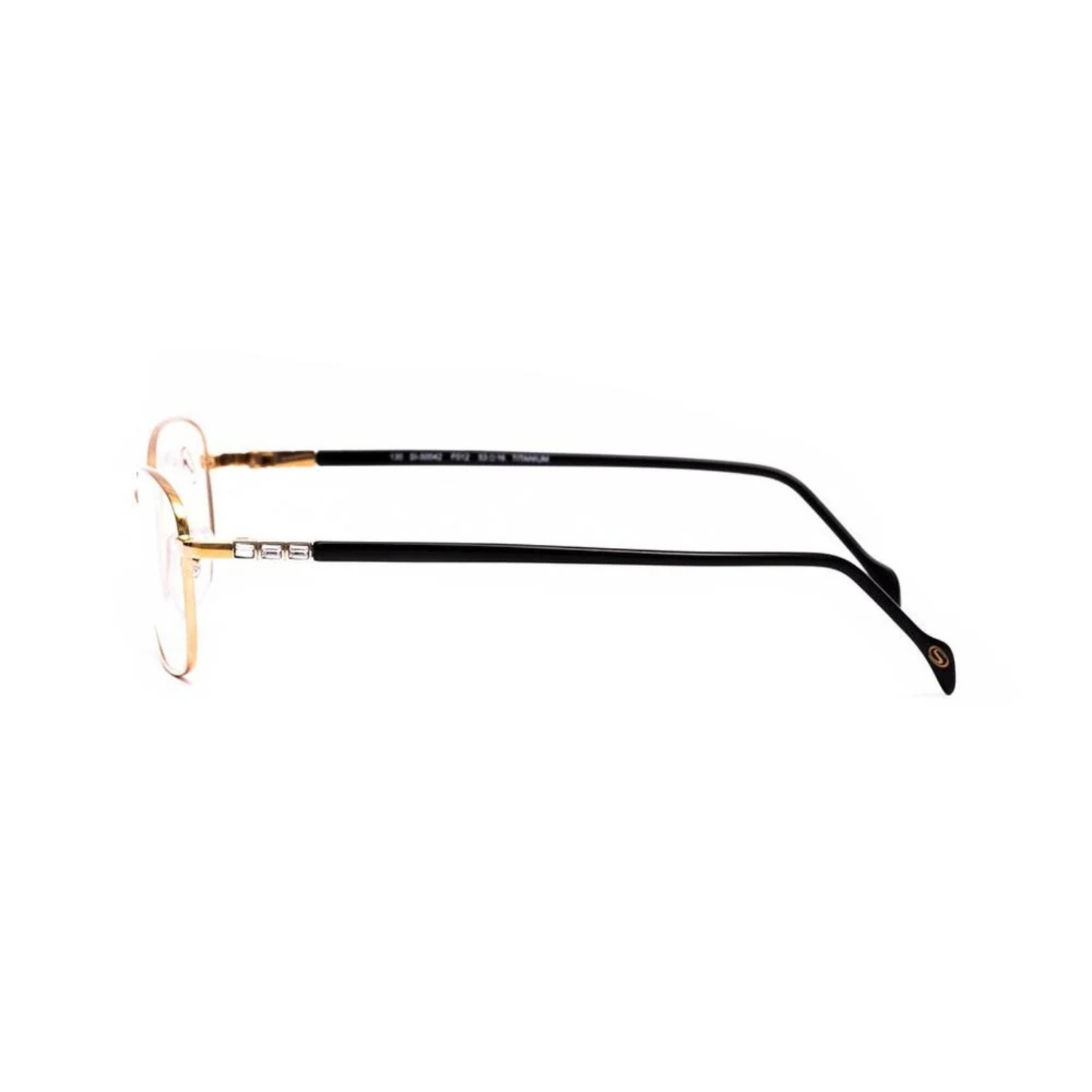 Stepper SI60068 unisex rectangle optical frame featuring lightweight titanium construction and refined modern styling.