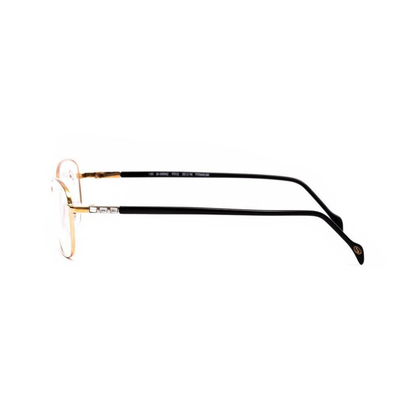 Stepper SI60068 unisex rectangle optical frame featuring lightweight titanium construction and refined modern styling.