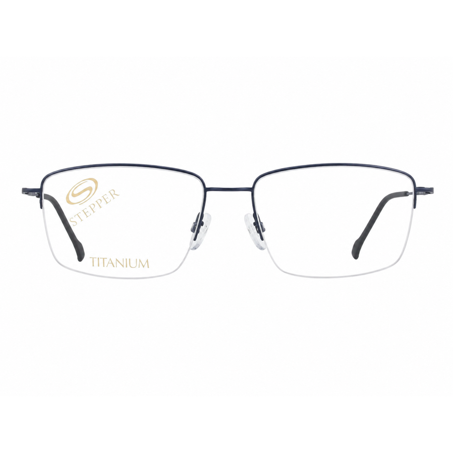 Stepper SI60211 unisex rectangle supra optical frame in lightweight titanium with refined modern styling.