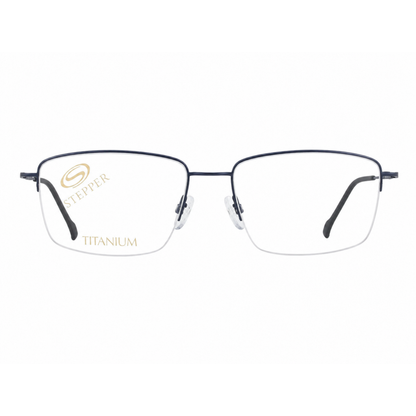 Stepper SI60211 unisex rectangle supra optical frame in lightweight titanium with refined modern styling.