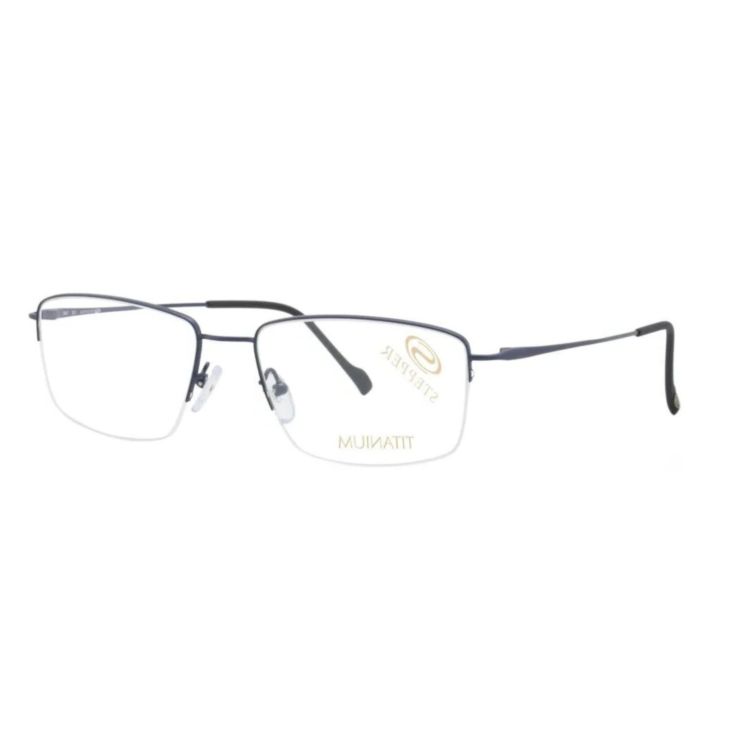 Stepper SI60211 unisex rectangle supra optical frame in lightweight titanium with refined modern styling.