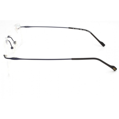 Stepper SI82230 unisex rimless rectangle optical frame crafted from lightweight titanium with minimalist luxury styling.