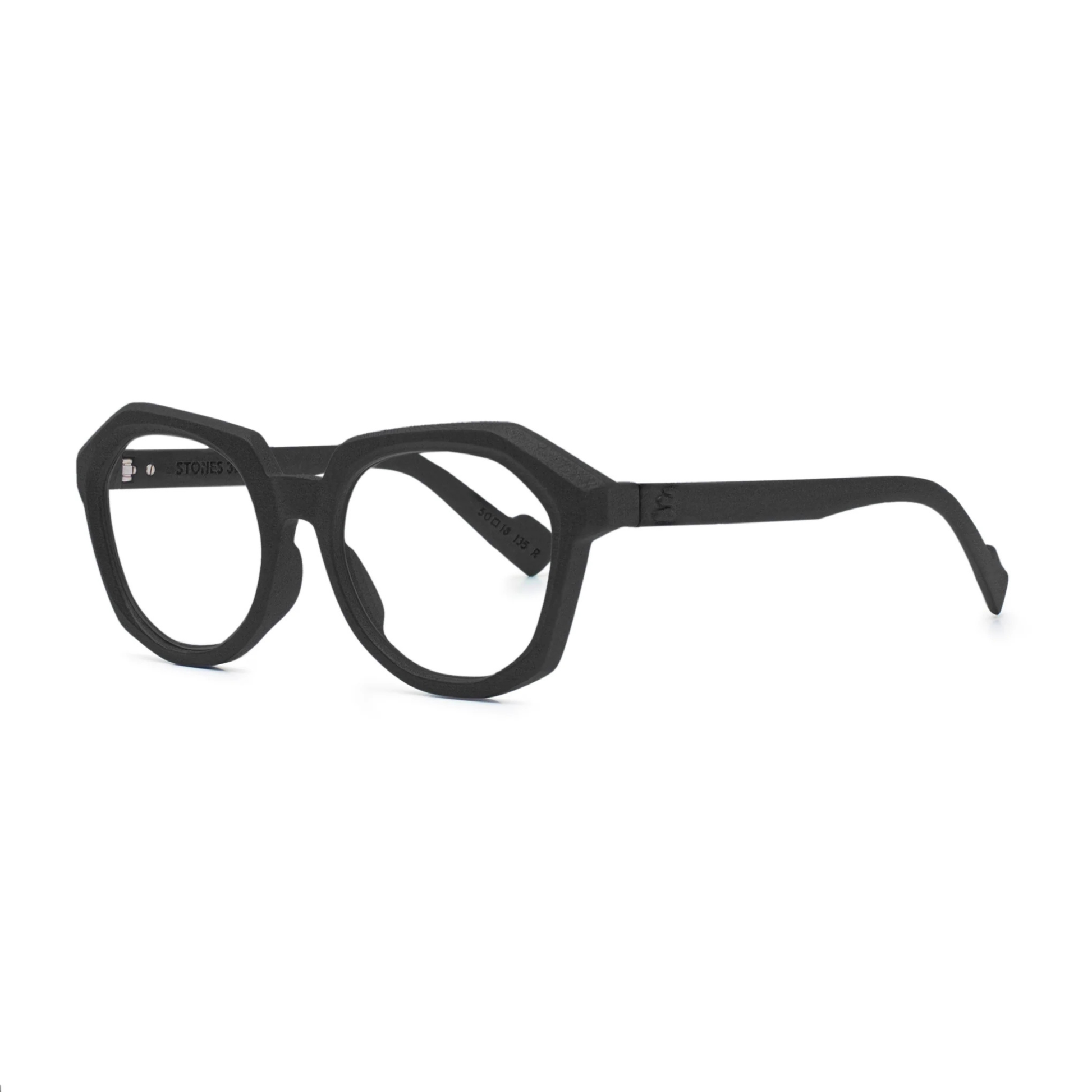 Stone 3D Terresa women's oval optical frame featuring a lightweight full-rim design with elegant contemporary styling. Angle