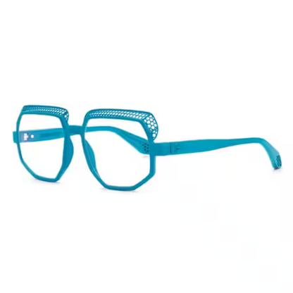 Stone 3D Uptown women's oval optical frame featuring a lightweight full-rim design and contemporary styling. Angle
