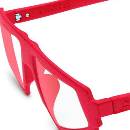 Stone 3D Voodoo unisex geometric optical frame with bold full-rim design and contemporary styling.