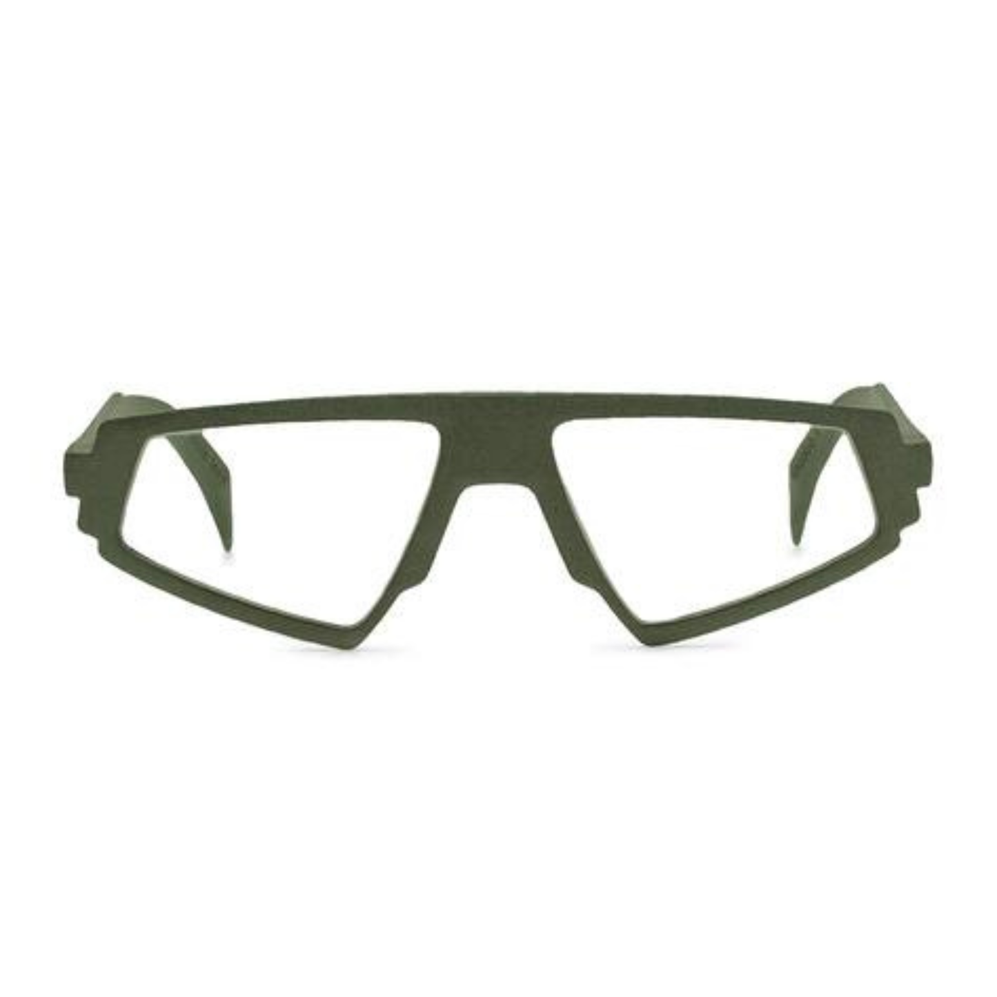 Stone 3D Voodoo unisex geometric optical frame with bold full-rim design and contemporary styling. Front view 