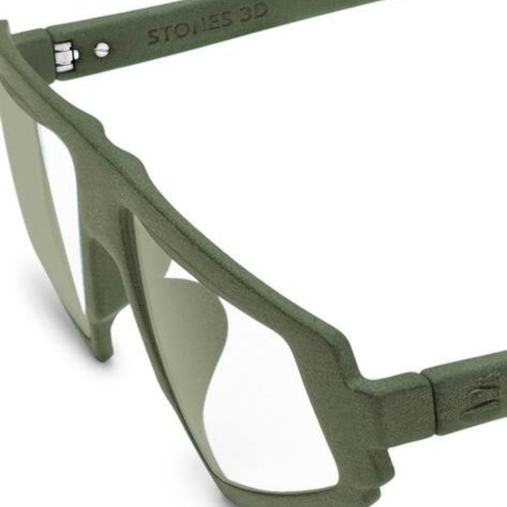 Stone 3D Voodoo unisex geometric optical frame with bold full-rim design and contemporary styling.
