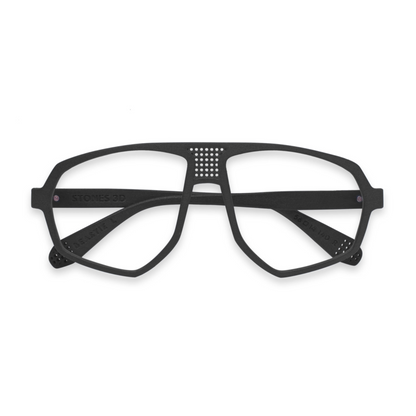Stones 3D Beastie unisex aviator optical frame with premium full-rim designer styling