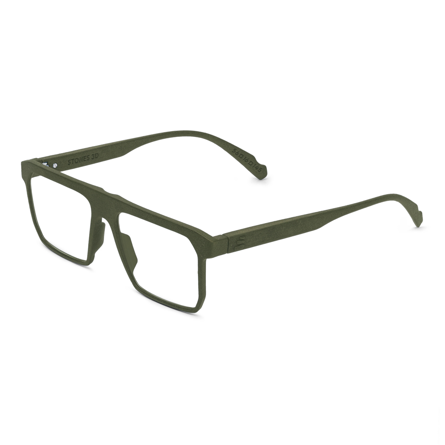 Stones 3D Ceres unisex square optical frame with premium full-rim designer styling