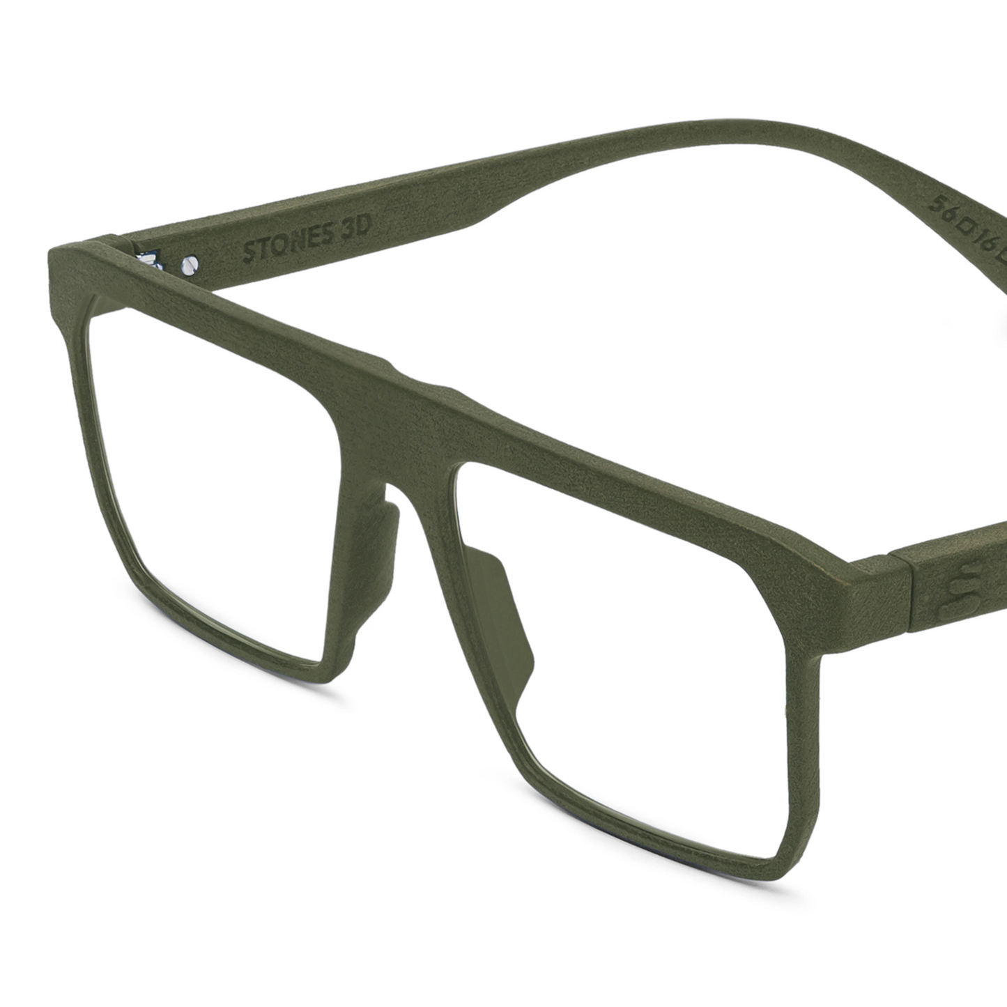 Stones 3D Ceres unisex square optical frame with premium full-rim designer styling