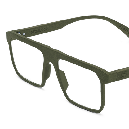Stones 3D Ceres unisex square optical frame with premium full-rim designer styling