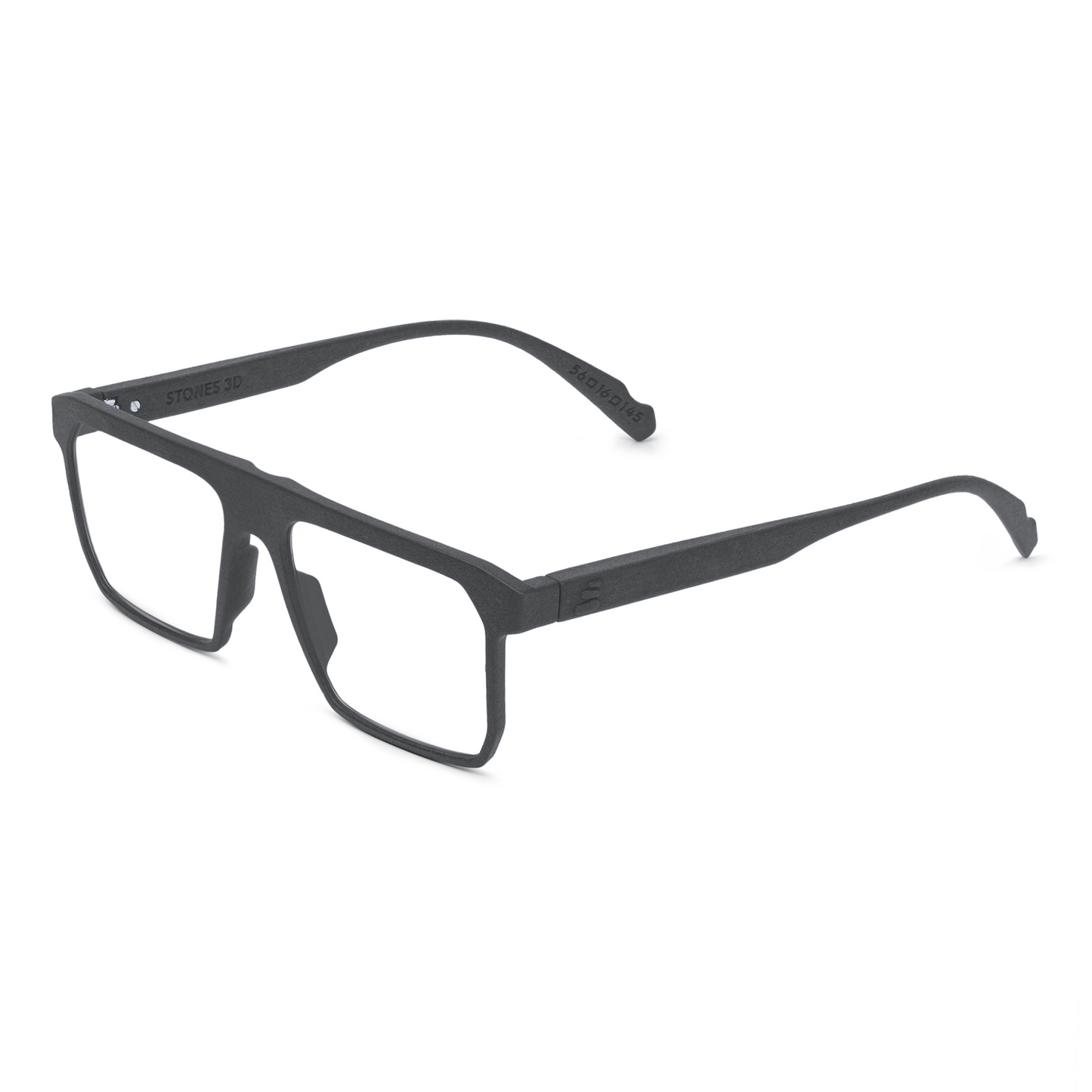 Stones 3D Ceres unisex square optical frame with premium full-rim designer styling
