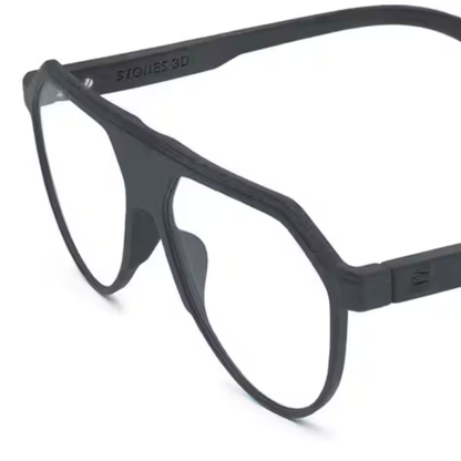 Stones 3D Equator unisex aviator optical frame with premium full-rim designer styling
