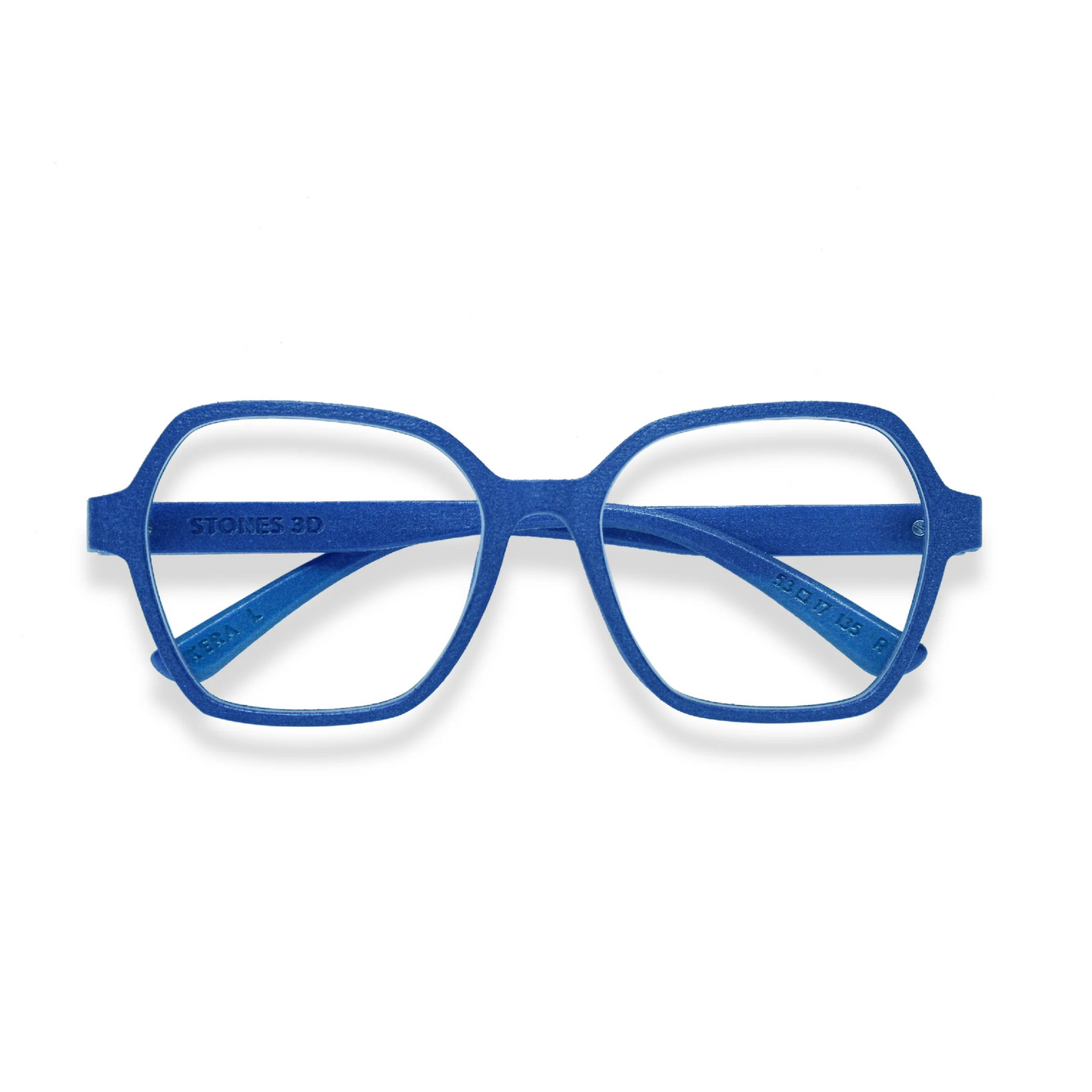 Stones 3D Kera unisex square optical frame with premium full-rim designer styling