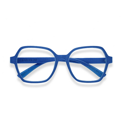 Stones 3D Kera unisex square optical frame with premium full-rim designer styling