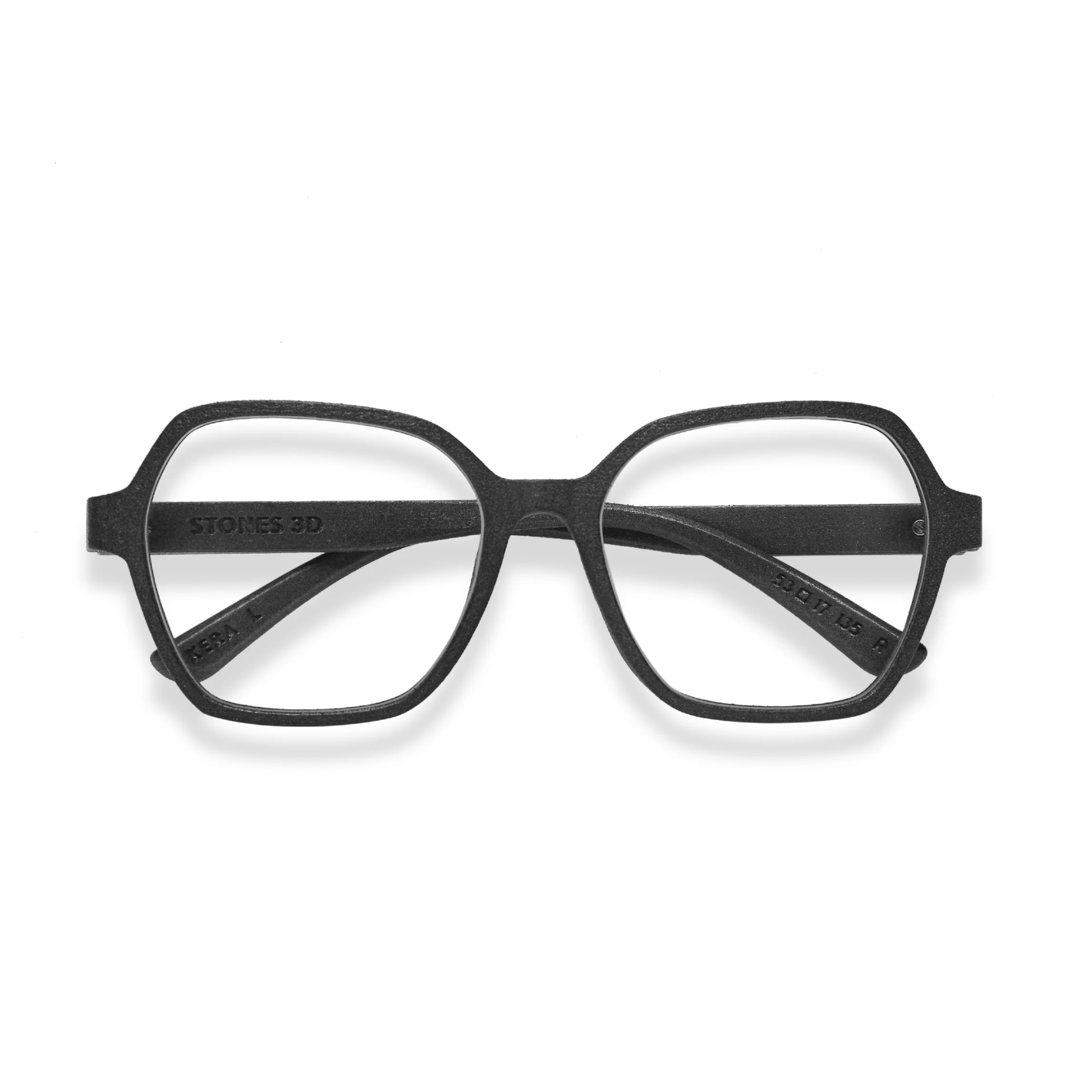 Stones 3D Kera unisex square optical frame with premium full-rim designer styling