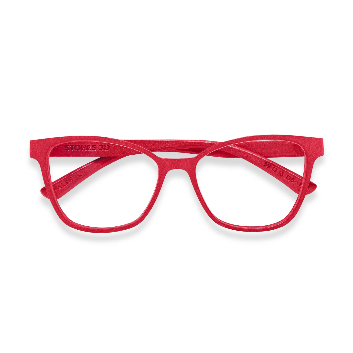 Stones 3D Walsh unisex square optical frame with premium lightweight luxury design.