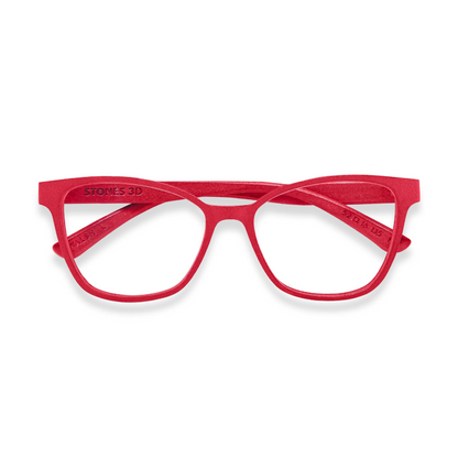 Stones 3D Walsh unisex square optical frame with premium lightweight luxury design.