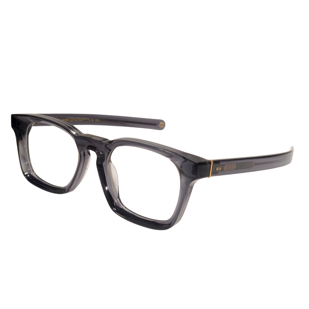 Super Sung SK1053 unisex acetate square optical frame three-quarter view