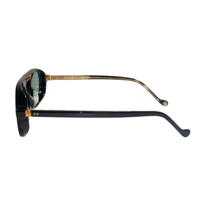 Super Sung SK1054 unisex acetate pilot sunglasses side and temple profile