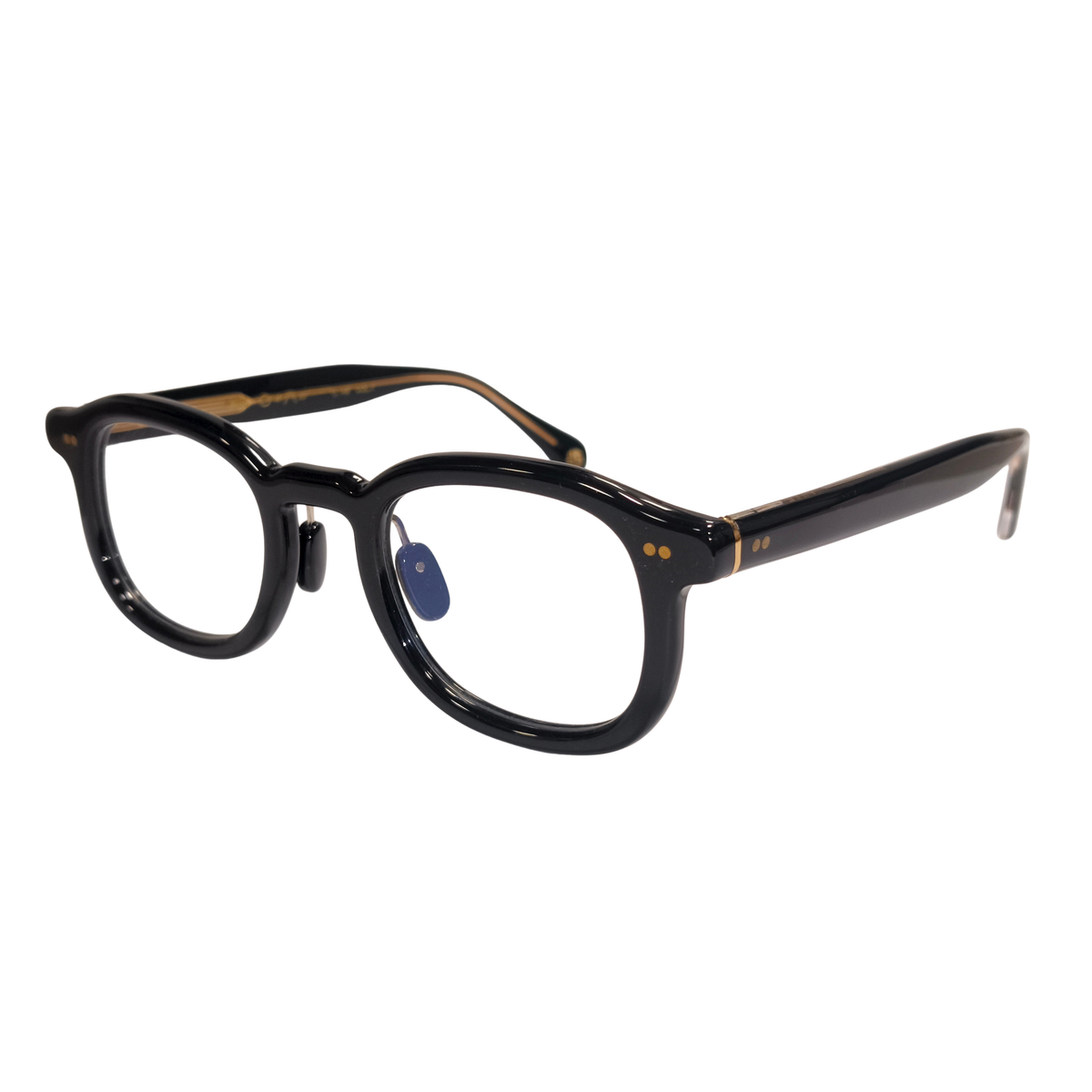 Super Sung SK1057 unisex acetate round square optical frame three-quarter angle
