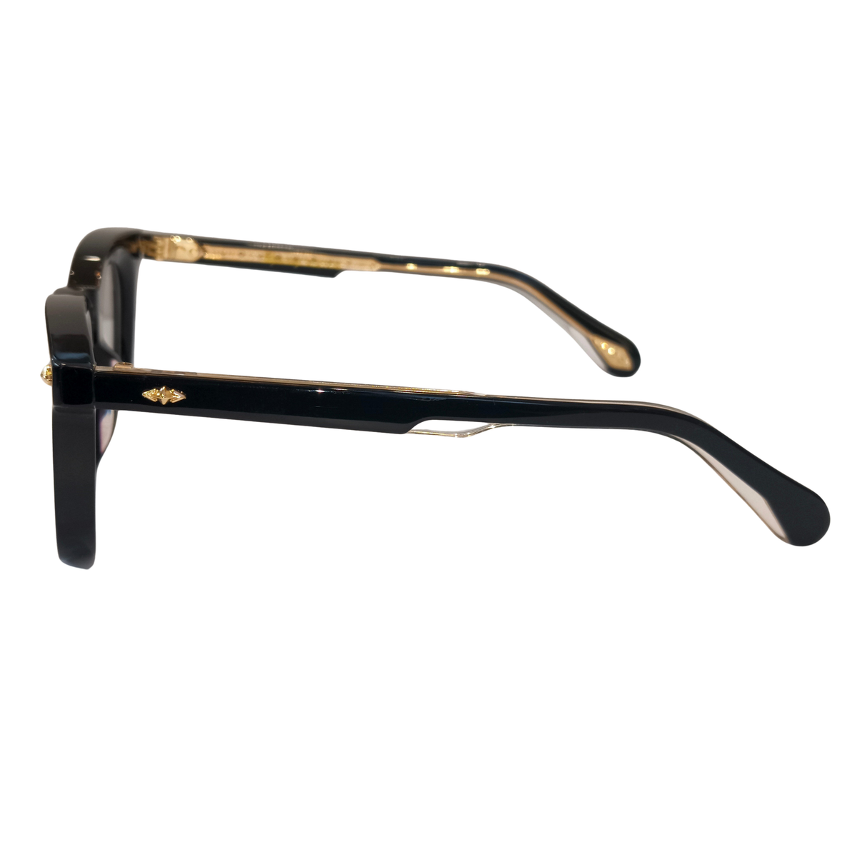 Super Sung SK1093 unisex acetate round-square optical frame side temple profile