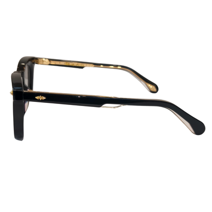 Super Sung SK1093 unisex acetate round-square optical frame side temple profile