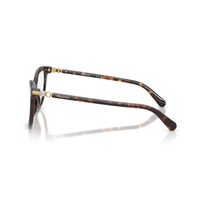 Swarovski SK2064 women’s round optical frame with premium acetate construction and crystal-inspired luxury styling