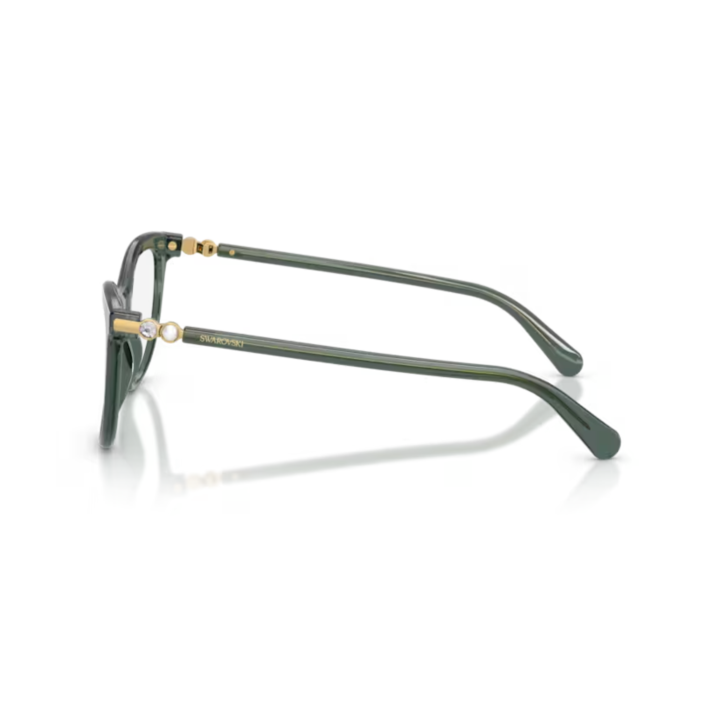 Swarovski SK2064 women’s round optical frame with premium acetate construction and crystal-inspired luxury styling