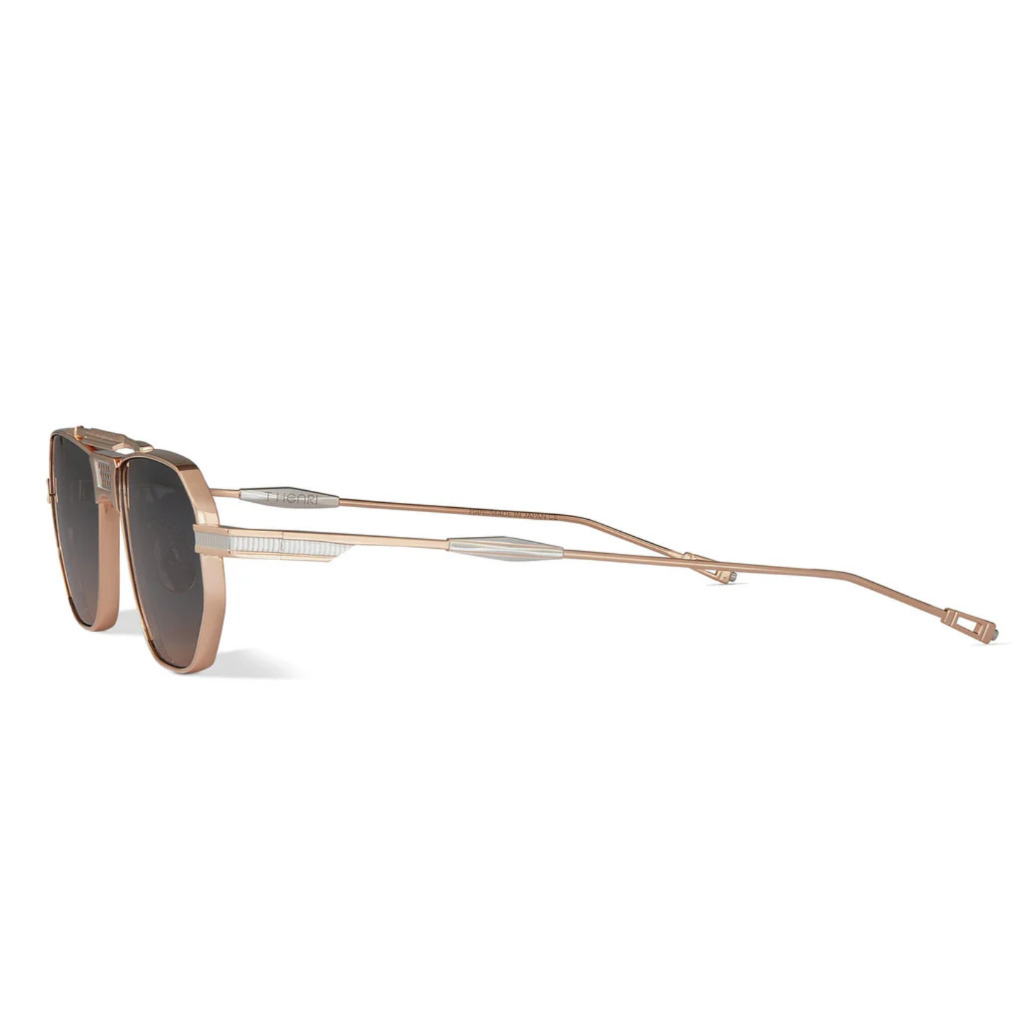 T Henri Longtail unisex titanium aviator sunglasses with luxury motorsport inspired designer styling