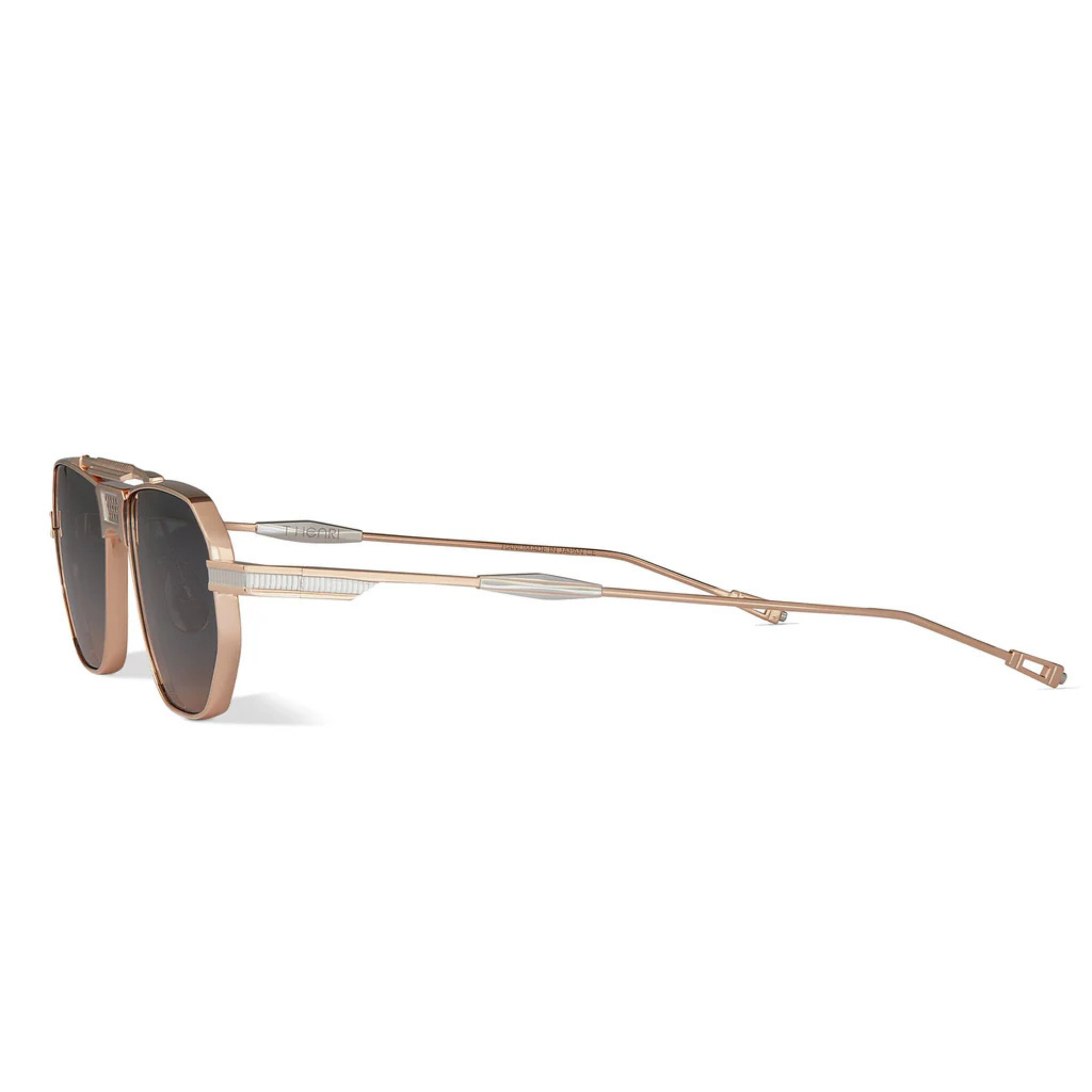 T Henri Longtail unisex titanium aviator sunglasses with luxury motorsport inspired designer styling
