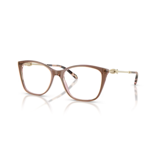 Tiffany & Co. TF2160B women's cat-eye metal optical frame with elegant full-rim luxury design.