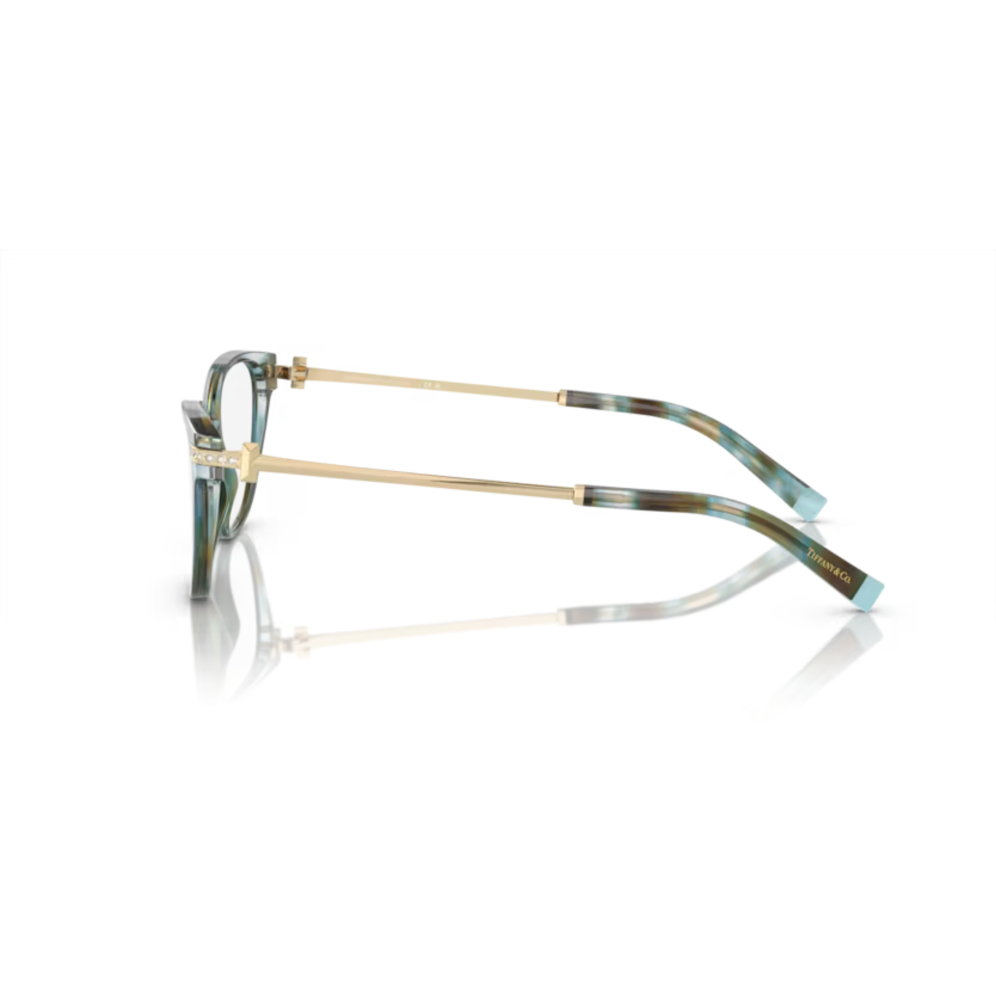 Tiffany & Co TF2223B women acetate cat-eye eyeglasses with elegant designer styling