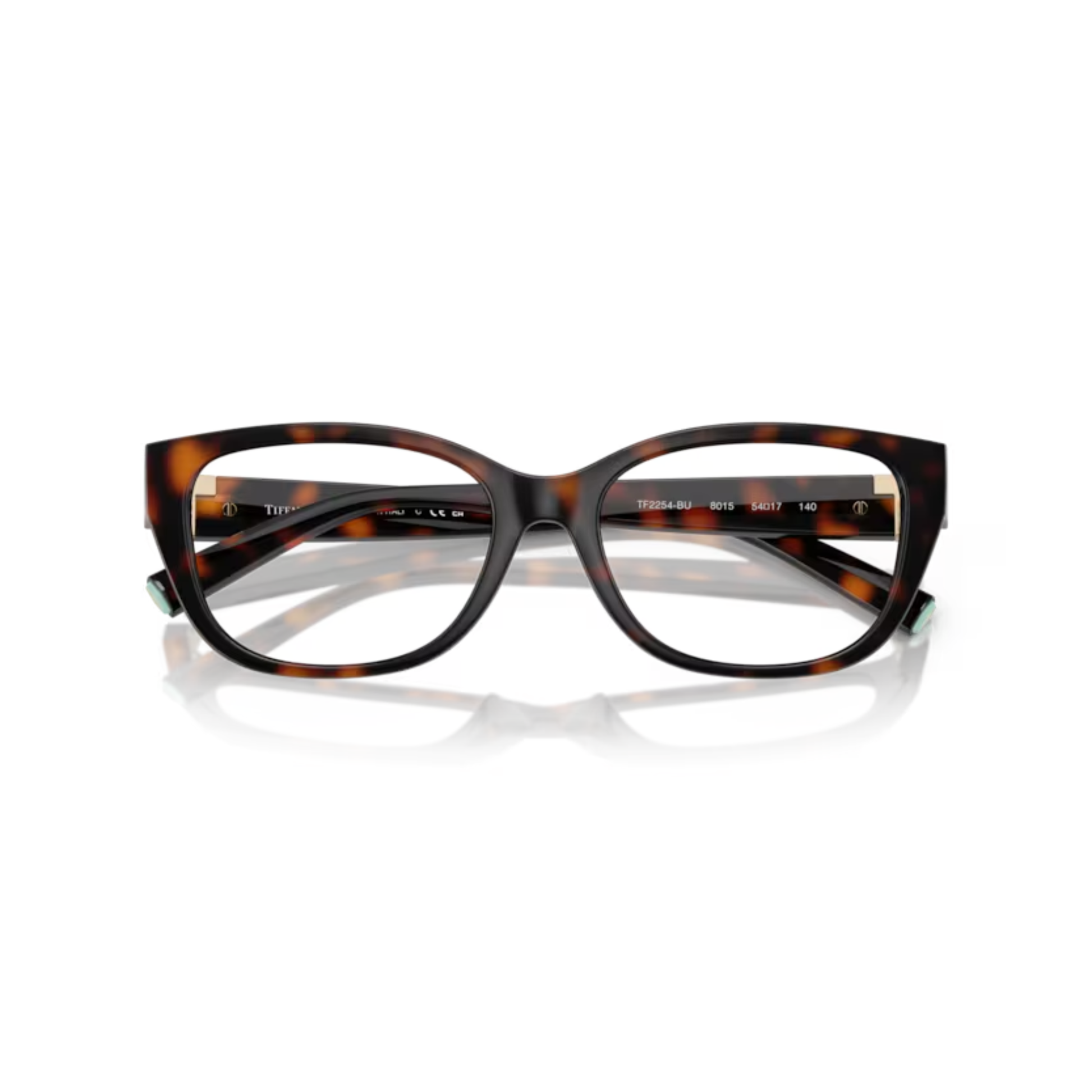 Tiffany & Co. TF2254BU women's square acetate optical frame with premium full-rim luxury design.