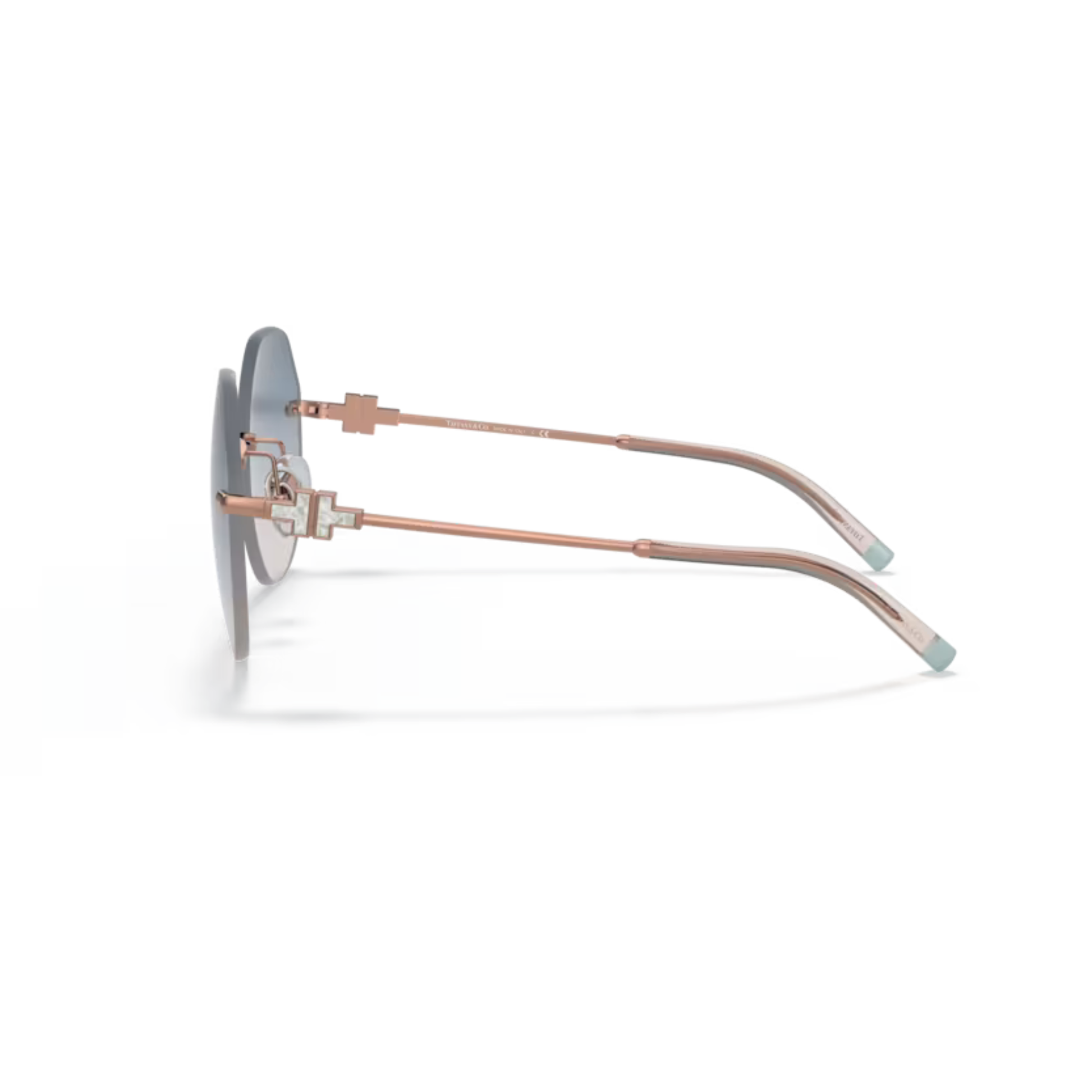 Tiffany & Co TF3077 women rimless metal acetate sunglasses with luxury designer styling