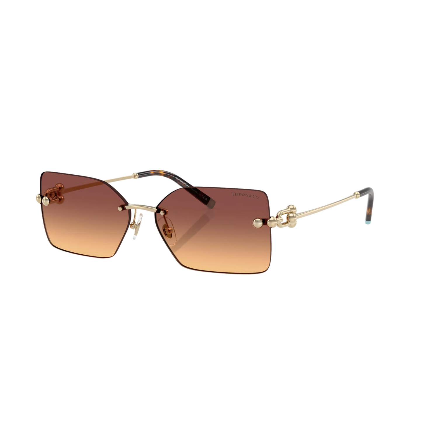 Tiffany & Co TF3088 women metal rectangle sunglasses with elegant luxury designer styling