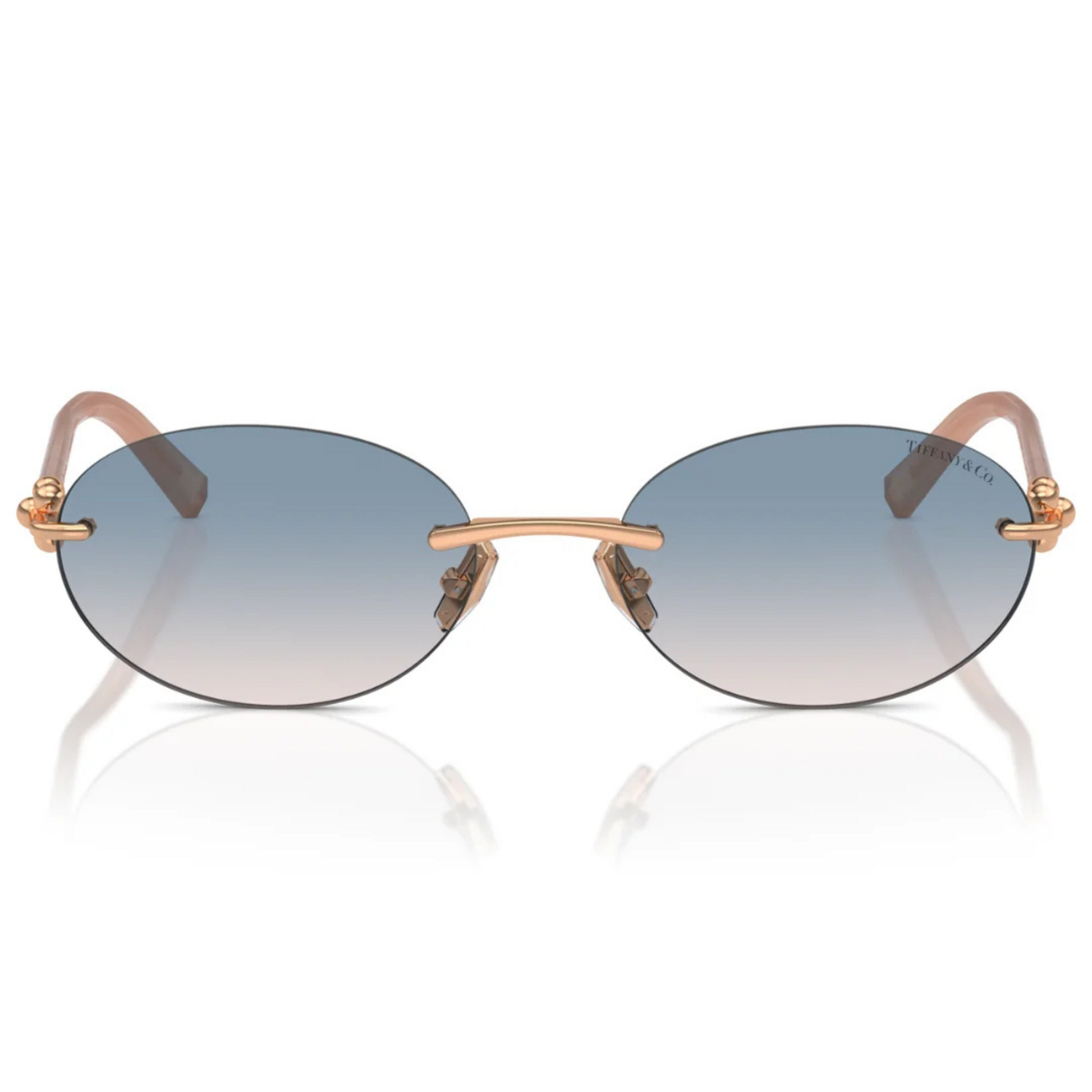 Tiffany & Co. TF3104D women’s metal oval sunglasses